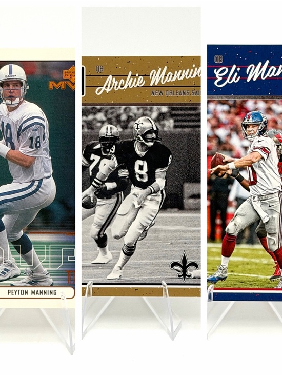 Upper Deck Other - Manning Family Cards Lot Set Peyton Archie Eli MVP Upper Deck Panini Football